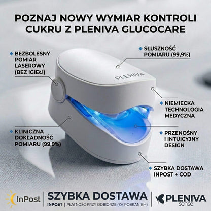 GlucoCare™ | Kompletna kontrola 3 w 1: Codzienna wygoda bez kłucia i bólu