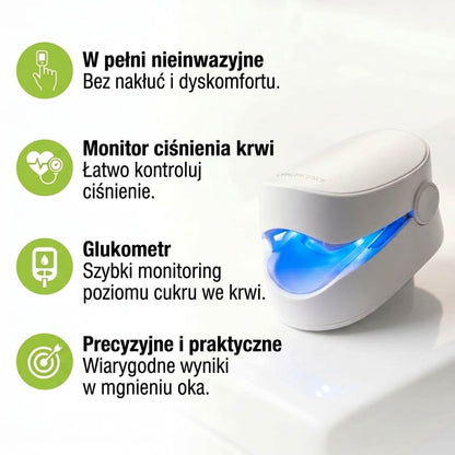 GlucoCare™ | Kompletna kontrola 3 w 1: Codzienna wygoda bez kłucia i bólu