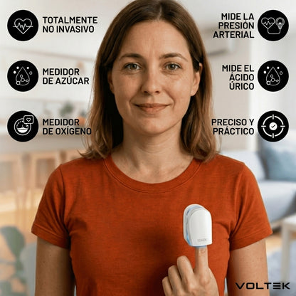 Voltek GlucoSmart™ | Monitor de Salud Portátil 3 en 1 para una mayor tranquilidad cada día